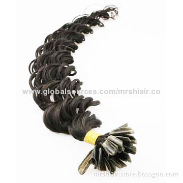 20-inch Deep Wave Indian U-Tip Hair Extensions